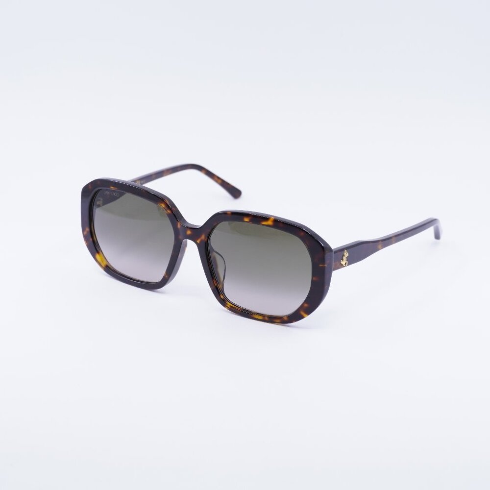 Jimmy Choo KARLY/F/S 0086 HA Sunglasses Havana Square Frame, Brown Lenses